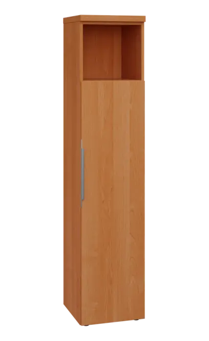 SIN 5 - 4DN kancelářská skříň, 1-dveřová/nika, pravá, 1820x400x400, olše jantar